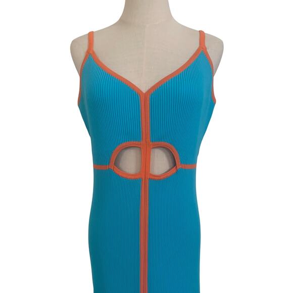 NWT Siempre Knit X Anthropologie Contrast Midi Dress - Size XL MSRP $158 - Picture 3 of 5